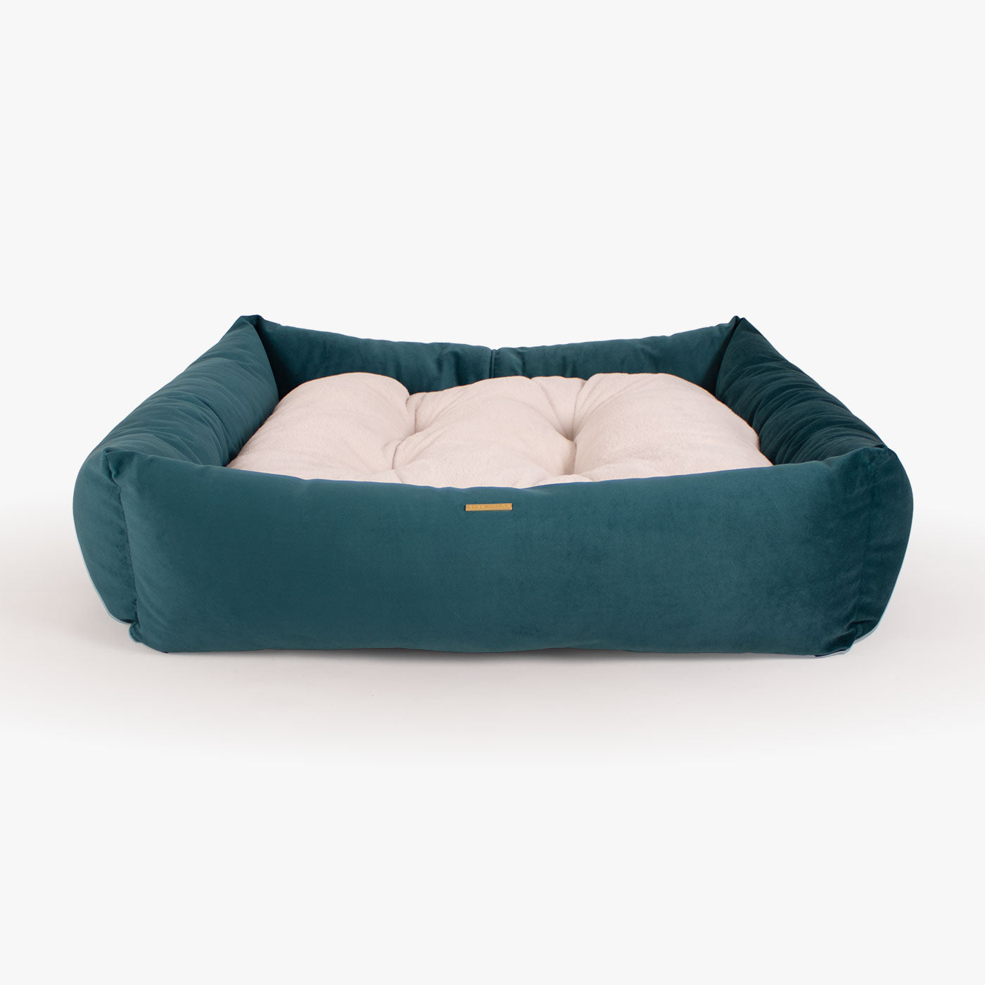 Box Bed For Dogs In Marine Velvet By Lords & Labradors