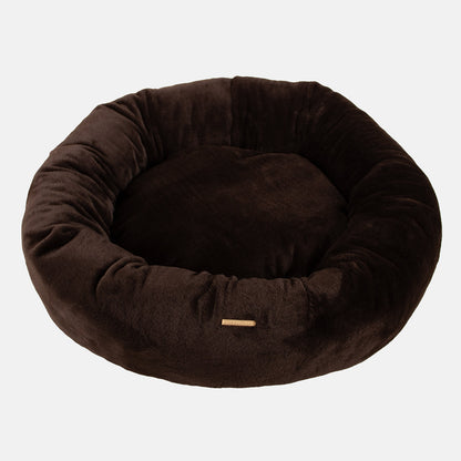 Calming Anti-Anxiety Donut Bed in Dusk Faux Fur by Lords & Labradors