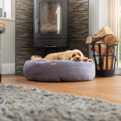 Donut Bed in Oxford Herringbone Tweed by Lords & Labradors