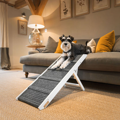 Discover the perfect pet furniture to help aid your furry friend, our super-strong dog ramp provides the ultimate comfort when climbing to join you on the couch! Featuring grooves for extra grip! Perfect for injured pets, puppy training and elderly dogs! Available now in 2 stylish colours at Lords & Labradors     