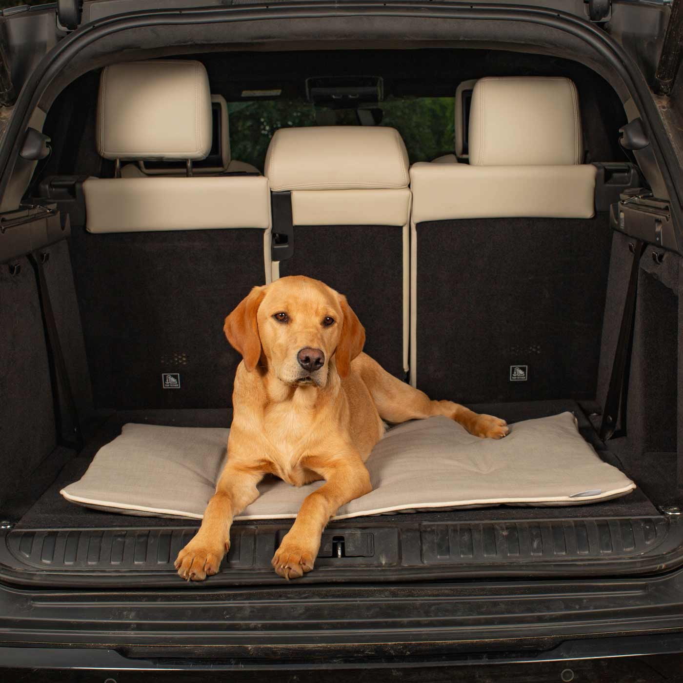 Embark on the perfect pet travel with our luxury Travel Mat in Savanna Stone! Featuring a Carry handle for on the move once Rolled up for easy storage, can be used as a seat cover, boot mat or travel bed! Available now at Lords & Labradors