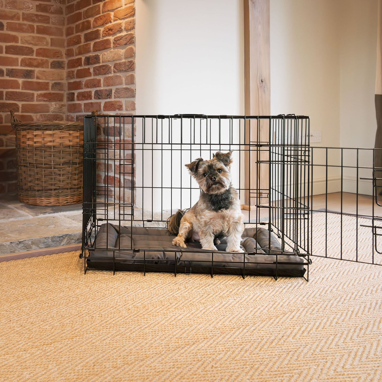 Luxury Dog Crate Maze Mat, in Fresh Earth. Padded For Extra Comfort And Compatibile With Lords & Labradors Metal Dog Crates, Available Now!