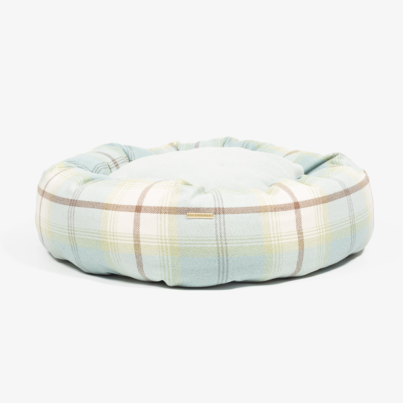 Donut Bed in Balmoral Duck Egg Tweed by Lords & Labradors