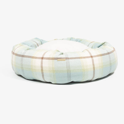 Donut Bed in Balmoral Duck Egg Tweed by Lords & Labradors