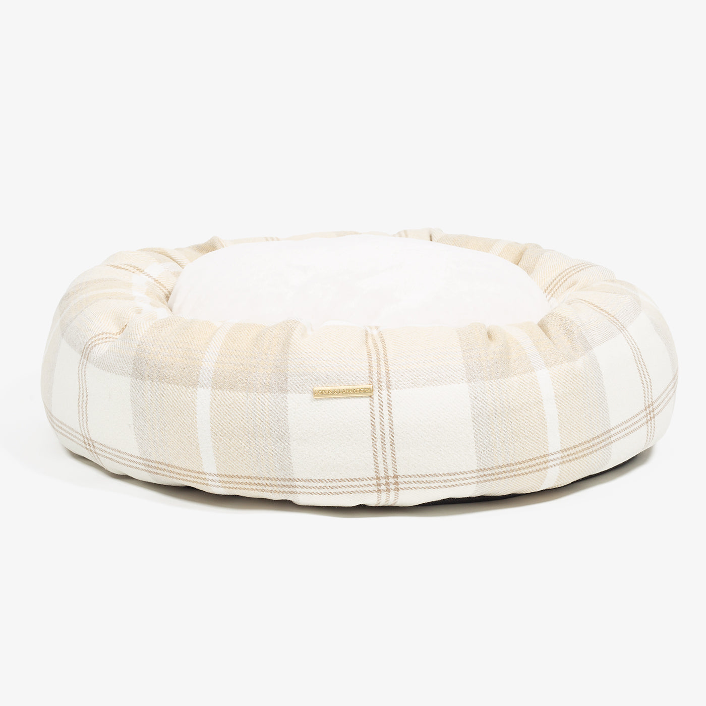 Donut Bed in Balmoral Natural Tweed by Lords & Labradors