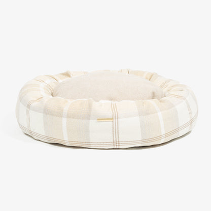 Donut Bed in Balmoral Natural Tweed by Lords & Labradors