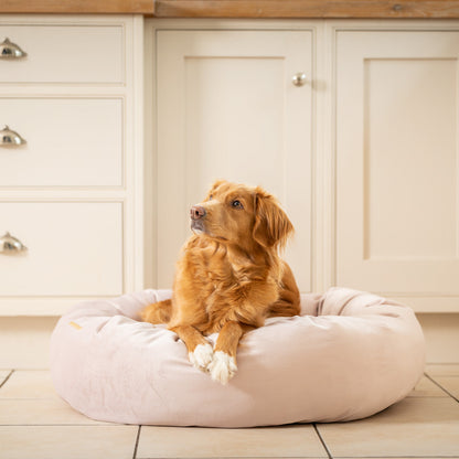 Donut Bed in Blossom Velvet By Lords & Labradors