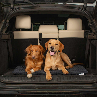 Embark on the perfect pet travel with our luxury Travel Mat in Essentials Navy. Featuring a Carry handle for on the move once Rolled up for easy storage, can be used as a seat cover, boot mat or travel bed! Available now at Lords & Labradors