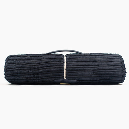 Embark on the perfect pet travel with our luxury Travel Mat in Essentials Navy. Featuring a Carry handle for on the move once Rolled up for easy storage, can be used as a seat cover, boot mat or travel bed! Available now at Lords & Labradors