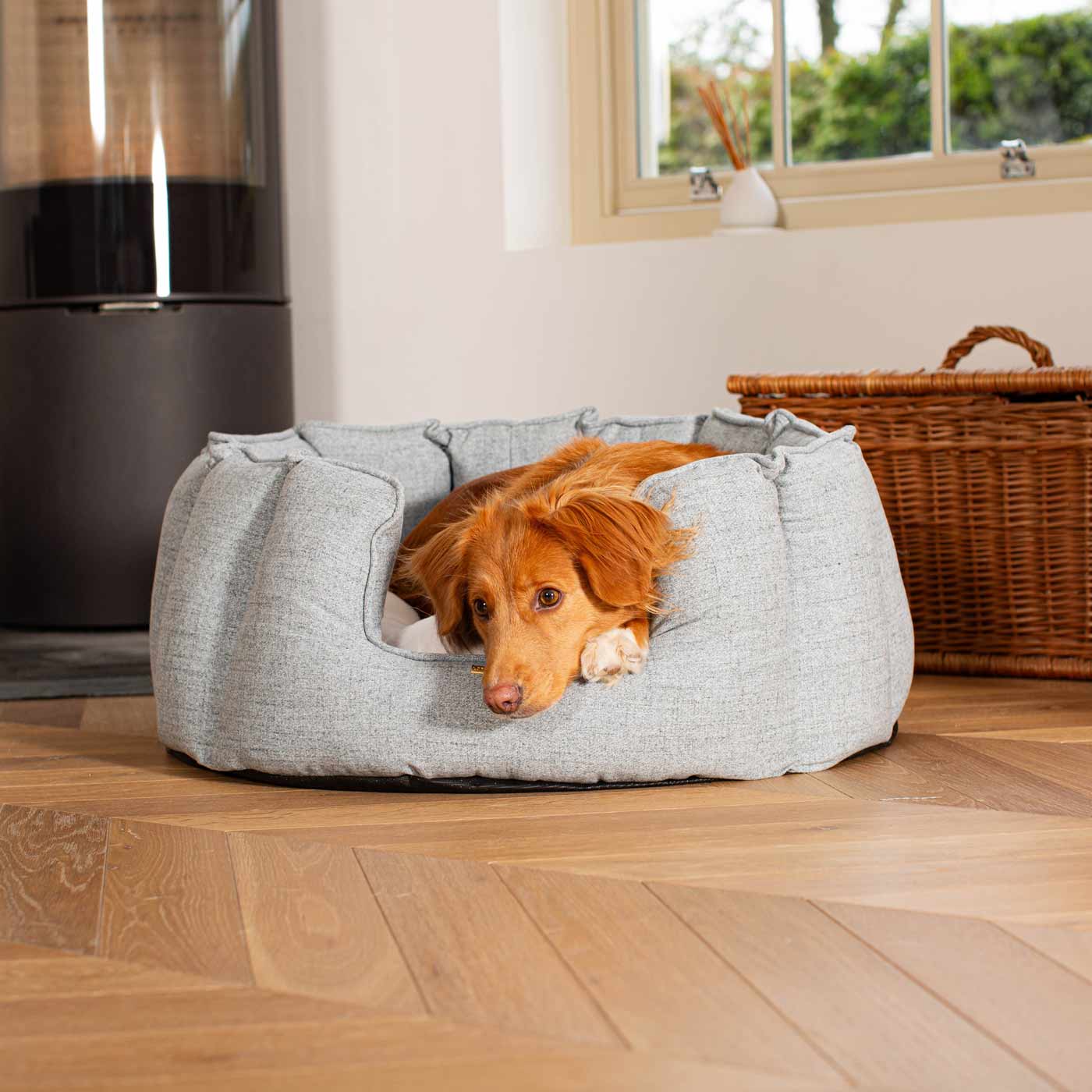 High Wall Bed For Dogs in Inchmurrin Iceberg By Lords & Labradors