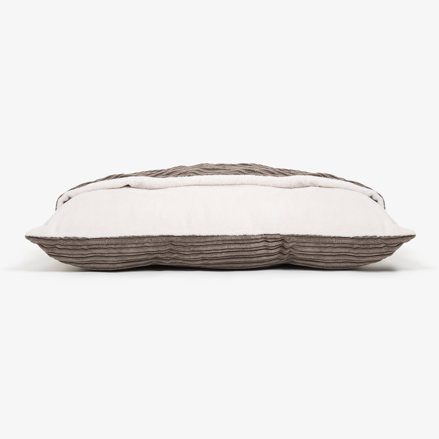 Sleepy Burrows Bed In Dark Grey Essentials Plush By Lords & Labradors