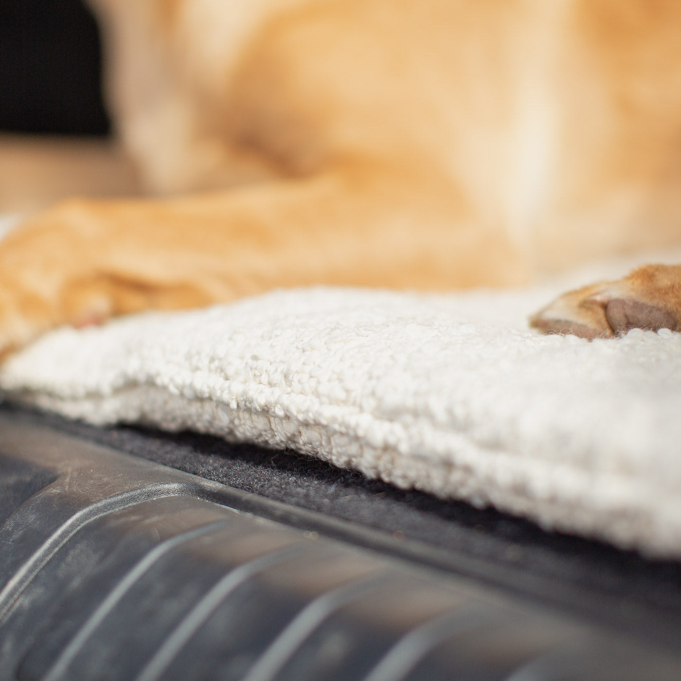 Travel Mat in Ivory Bouclé by Lords & Labradors