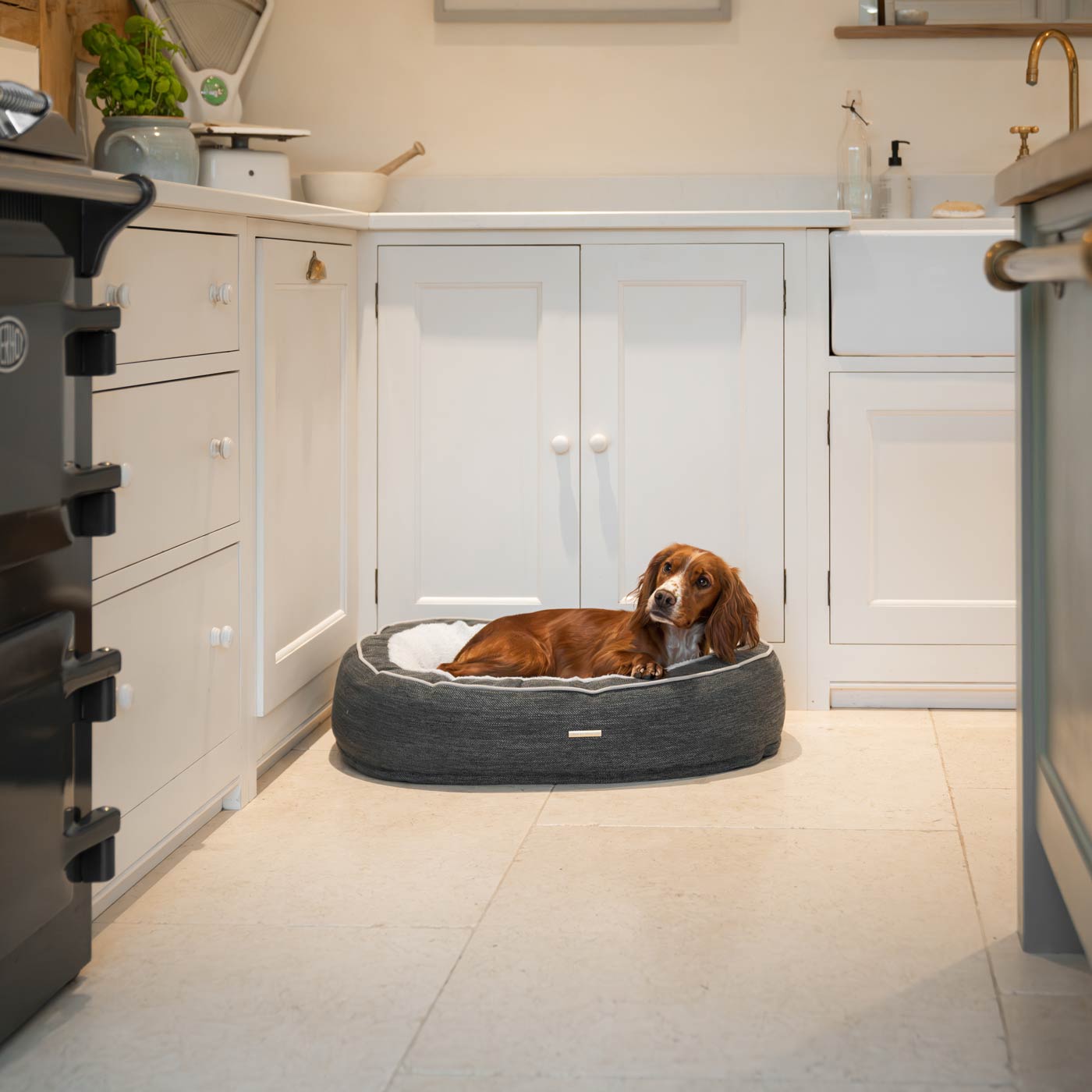 Discover Our Luxurious “The Nest” Dog Bed, Crafted Using Soft, Plush Fabric For Extra Comfort! Bringing Your Canine Companion The Perfect Bed For Dogs To Curl Up To! Available Now at Lords & Labradors       