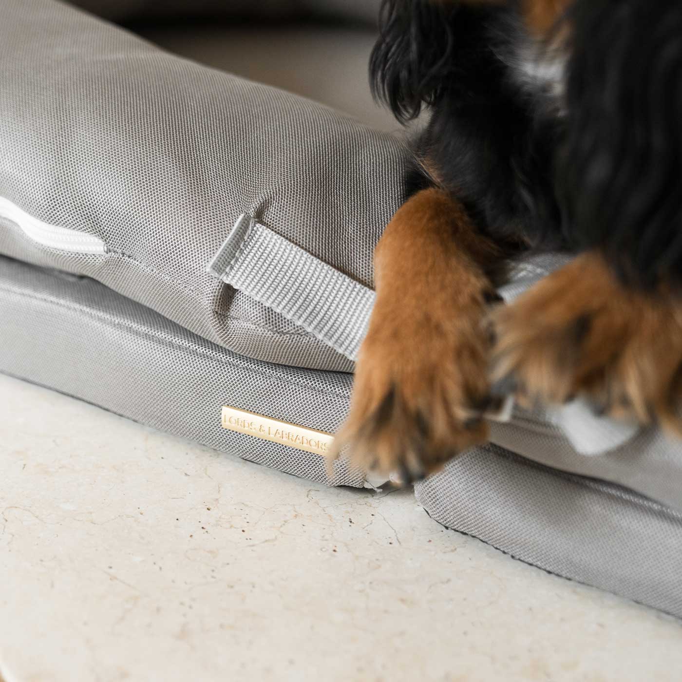 Discover Our Luxurious “The Ultimate Capsule” Dog Travel Bed, Crafted To Deliver A Non-Slip Base & Breathable Mesh Fabric For Extra Comfort! Bringing Your Canine Companion, The Perfect Travel Bed For Dogs To Curl Up To! Available Now at Lords & Labradors       