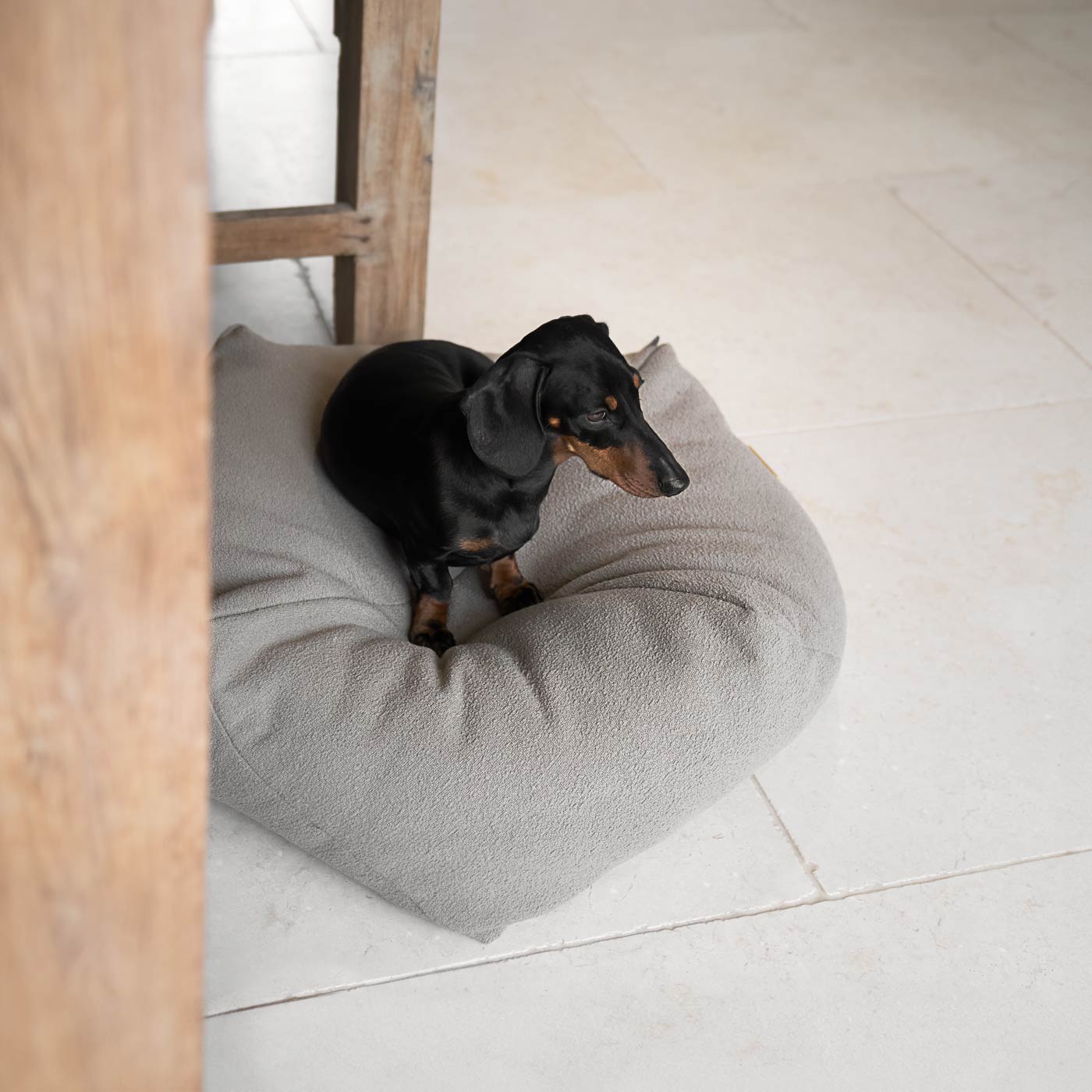 Lords & Labradors Snooze Pouff Puffy Pet Bed, Luxury Beds For Dogs, Available Now at Lords & Labradors