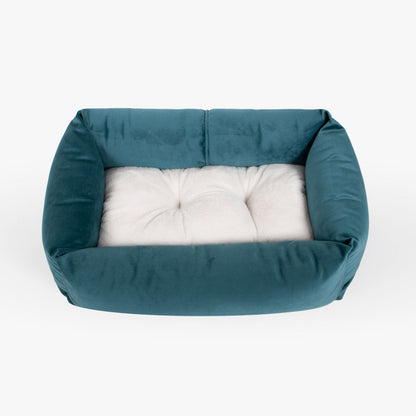 Cosy & Calming Puppy Crate Bed In Marine Velvet By Lords & Labradors