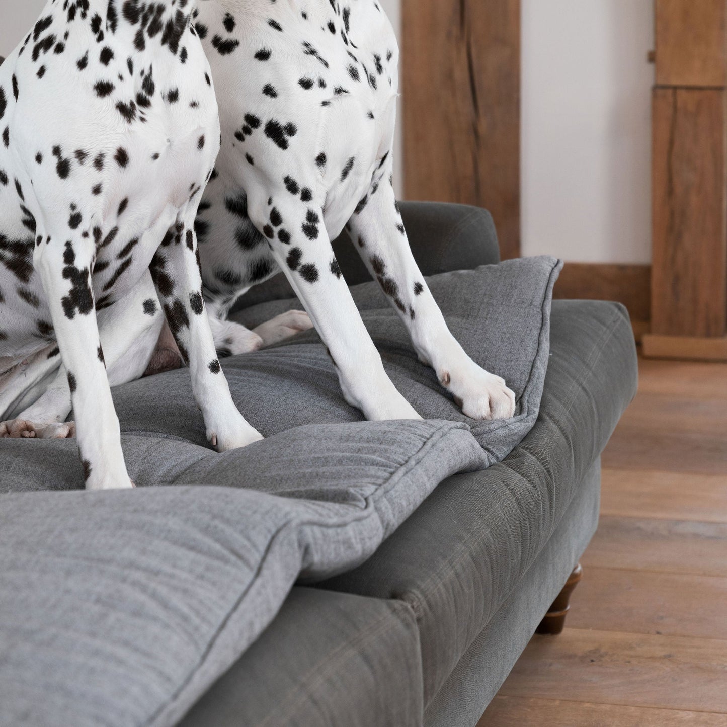 Discover Our Luxury Inchmurrin Sofa Topper, The Perfect Sofa Protector For Pets, In Stunning Grey Ground Available Now at Lords & Labradors