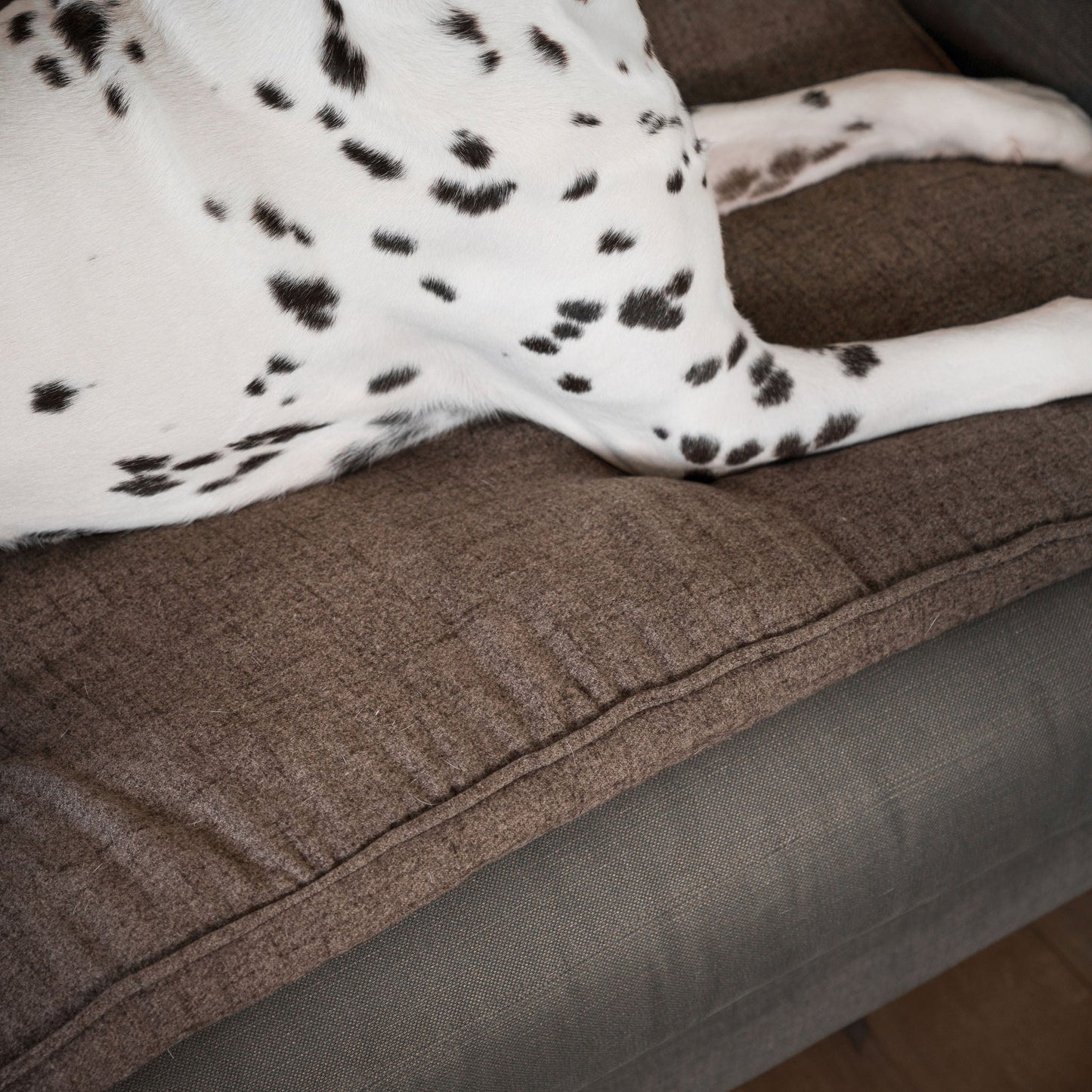 Discover Our Luxury Inchmurrin Sofa Topper, The Perfect Sofa Protector For Pets, In Stunning Brown Umber Available Now at Lords & Labradors