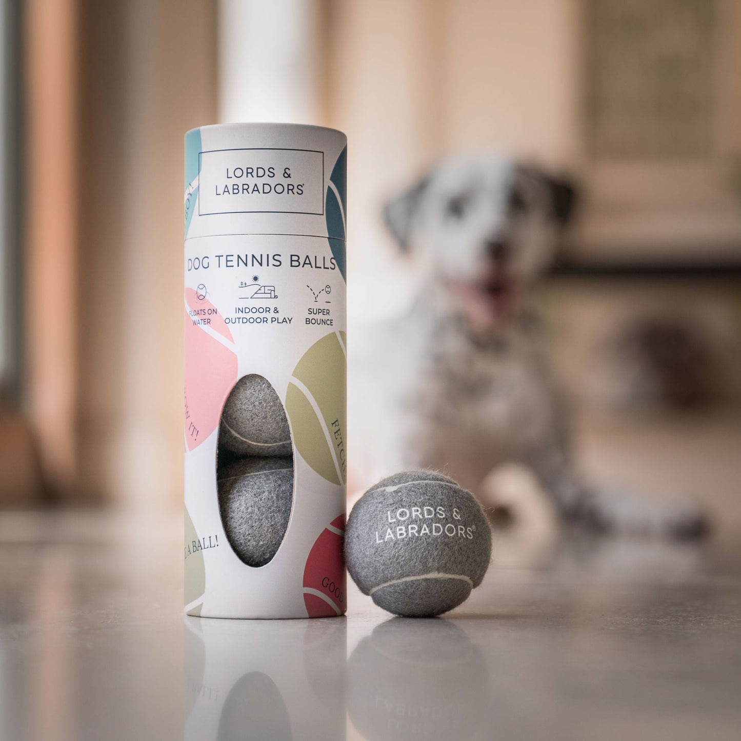 Super-Bouncy Tennis Balls For Dogs, 3 Pack of Tennis Dog Balls, Perfect For Outdoor Play! Available Now at Lords & Labradors