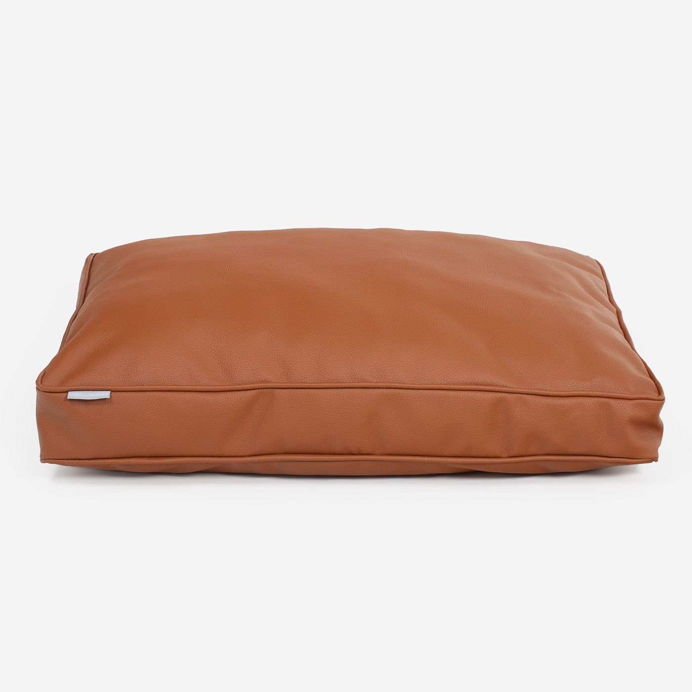 [color:ember] Luxury Dog Cushion in Rhino Tough Ember Faux Leather, The Perfect Pet Bed Time Accessory! Available Now at Lords & Labradors