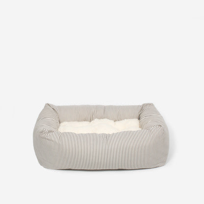 Cosy & Calm Puppy Crate Bed, The Perfect Dog Crate Accessory For The Ultimate Dog Den! In Stunning Regency Stripe! Available To Personalise at Lords & Labradors 