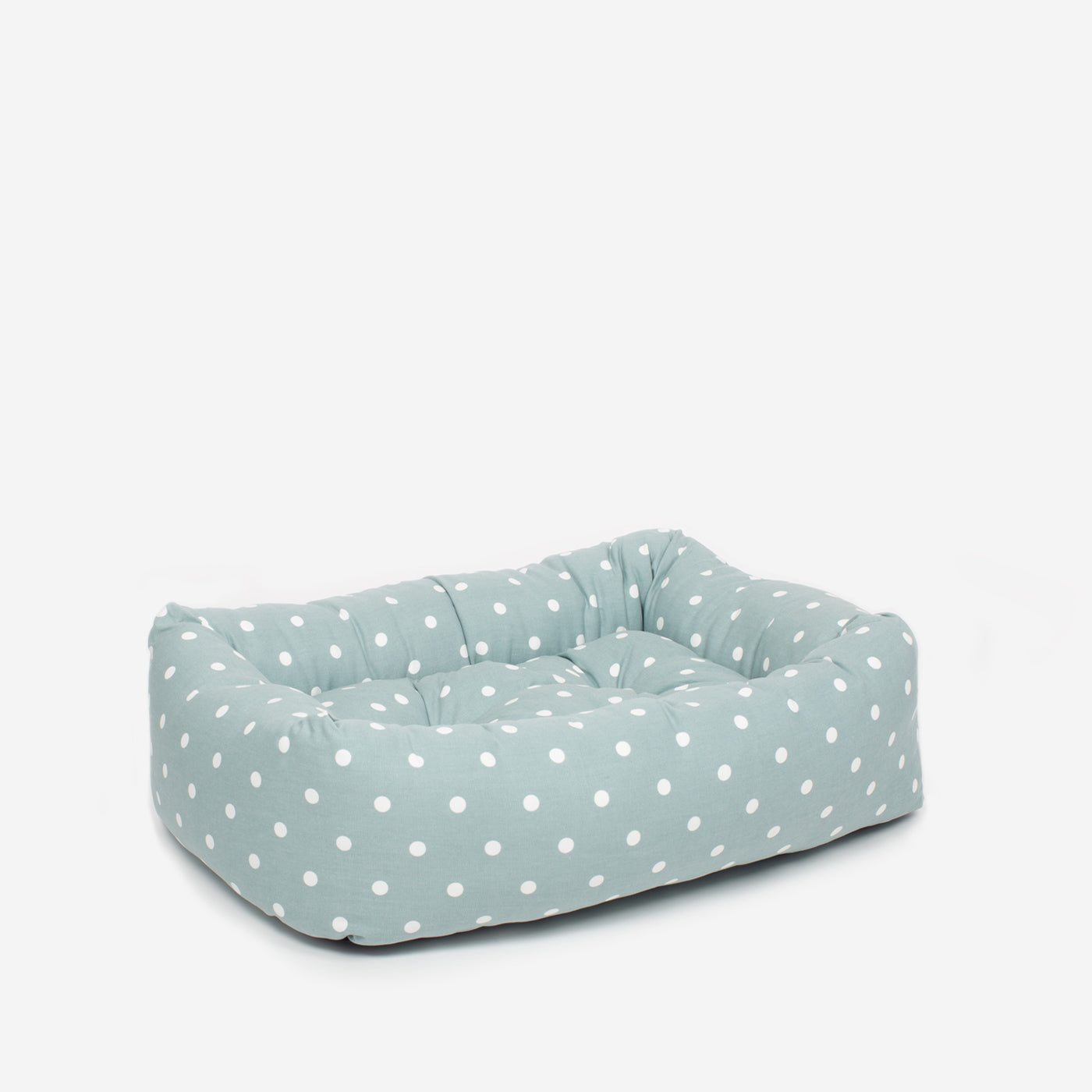  Cosy & Calm Puppy Crate Bed, The Perfect Dog Crate Accessory For The Ultimate Dog Den! In Stunning Duck Egg Spot! Available Now at Lords & Labradors