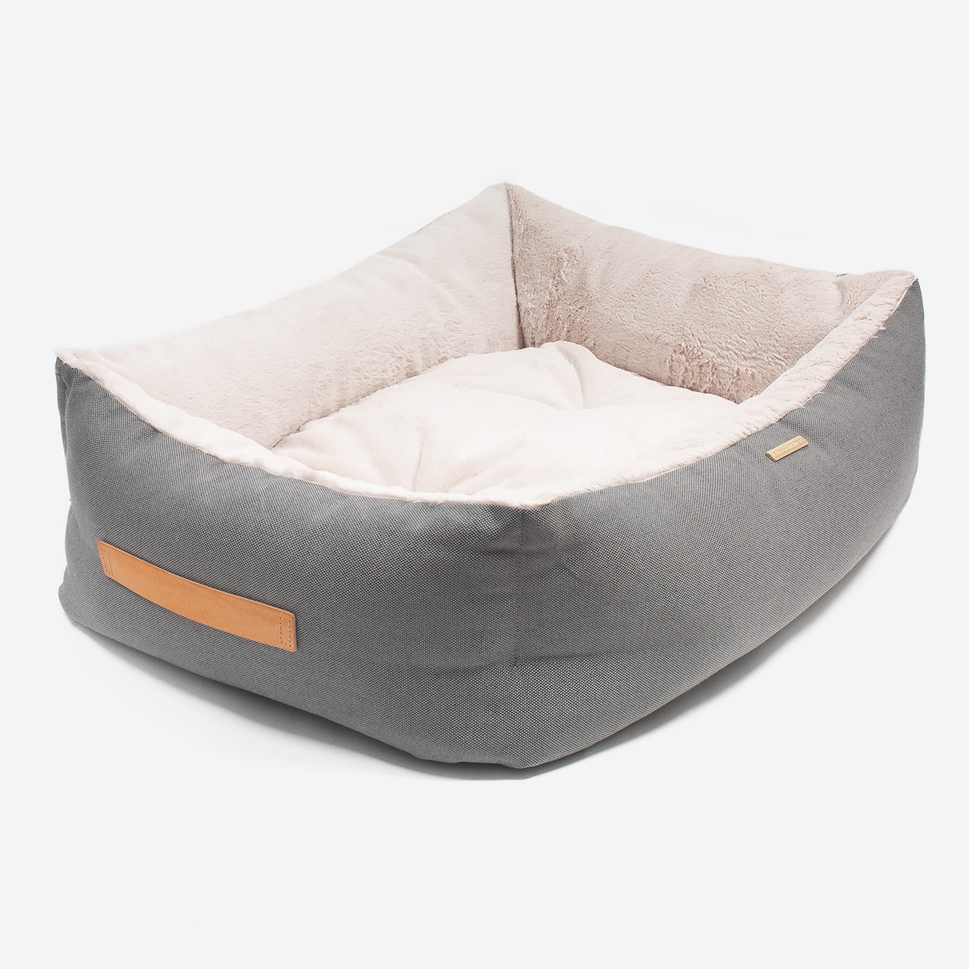 Discover This Luxurious Box Bed For Dogs, Made Using Beautiful Twill Fabric To Craft The Perfect Dog Box Bed! In Stunning Grey Slate, Available Now at Lords & Labradors    