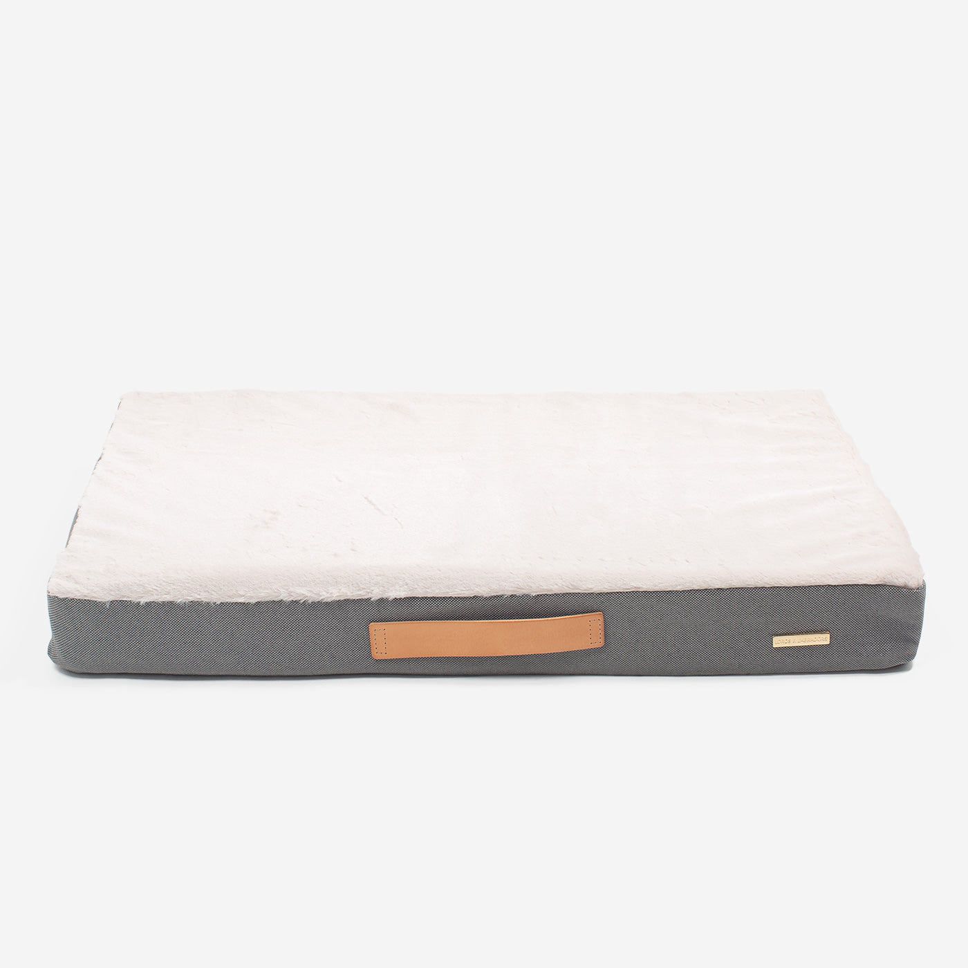 Discover the perfect dog mattress, our luxury essentials twill Orthopaedic mattress in stunning grey slate. Present to your furry friend with this Italian handmade mattress for dogs, available now at Lords & Labradors    