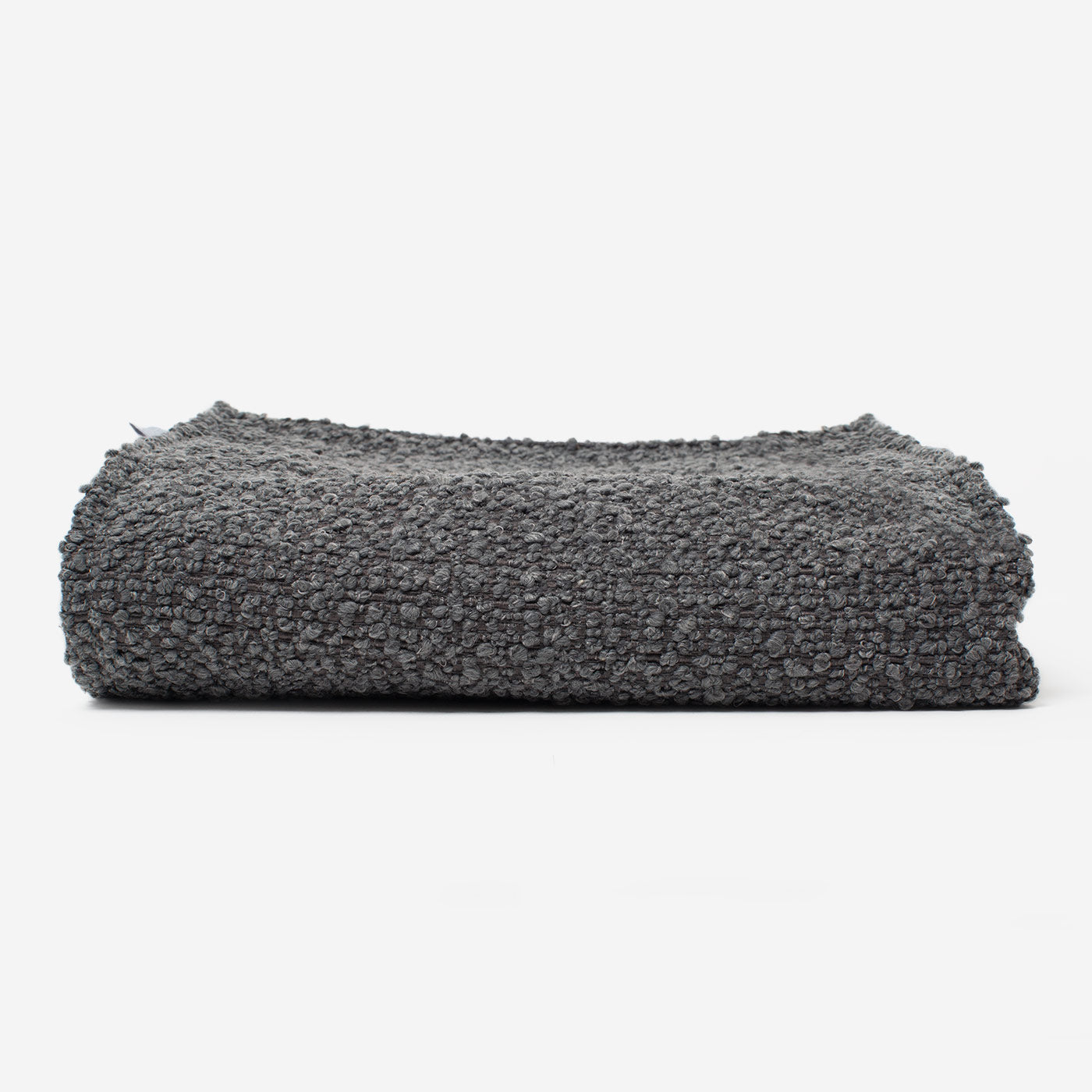 Discover Our Luxurious Dog Blanket In Luxury Granite Bouclé Super Soft Sherpa & Teddy Fleece Lining, The Perfect Blanket For Puppies, Available To Personalise And In 2 Sizes Here at Lords & Labradors