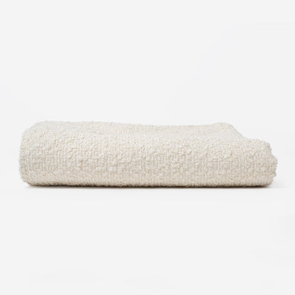 Discover Our Luxurious Dog Blanket In Luxury Ivory Bouclé Super Soft Sherpa & Teddy Fleece Lining, The Perfect Blanket For Puppies, Available To Personalise And In 2 Sizes Here at Lords & Labradors