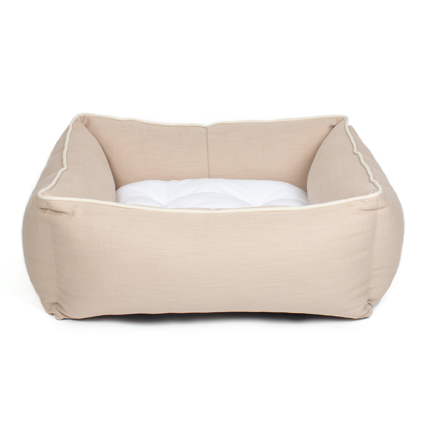 Box Bed For Dogs in Savanna Oatmeal by Lords & Labradors