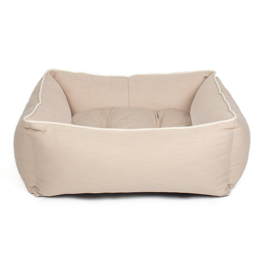 Box Bed For Dogs in Savanna Oatmeal by Lords & Labradors