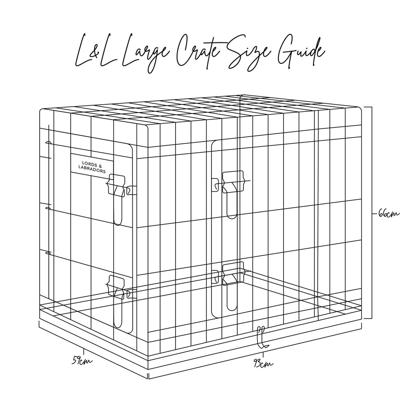 Discover the perfect deluxe heavy duty black dog crate, featuring two doors for easy access and a removable tray for easy cleaning! The ideal choice to keep new puppies safe, made using pet safe galvanised steel! Available now in 5 sizes and three stunning colours at Lords & Labradors