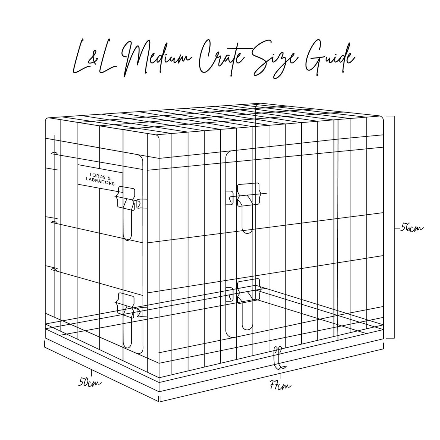 Discover the perfect deluxe heavy duty black dog crate, featuring two doors for easy access and a removable tray for easy cleaning! The ideal choice to keep new puppies safe, made using pet safe galvanised steel! Available now in 5 sizes and three stunning colours at Lords & Labradors