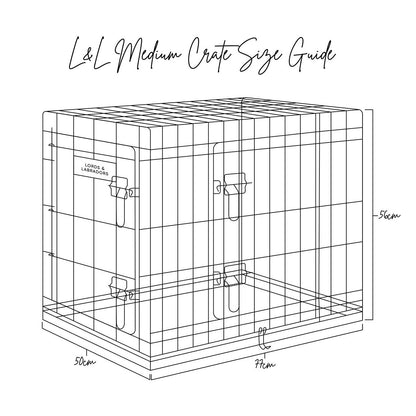 Discover the perfect deluxe heavy duty black dog crate, featuring two doors for easy access and a removable tray for easy cleaning! The ideal choice to keep new puppies safe, made using pet safe galvanised steel! Available now in 5 sizes and three stunning colours at Lords & Labradors