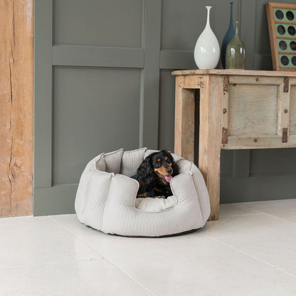 High Wall Bed For Dogs in Grey Spot by Lords & Labradors